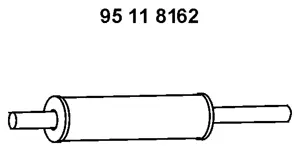 Silencieux avant EBERSPÄCHER 95 11 8162