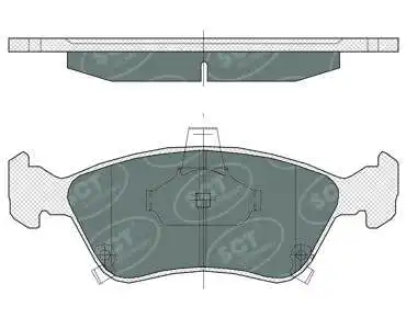 Kit de plaquettes de frein, frein à disque SCT - MANNOL SP 362 PR