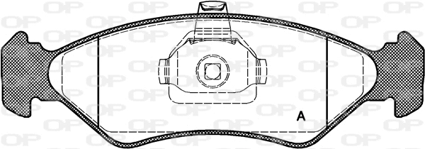 Kit de plaquettes de frein, frein à disque OPEN PARTS BPA0285.20