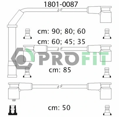 Kit de câbles d'allumage PROFIT 1801-0087