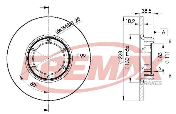 Disque de frein FREMAX BD-2500