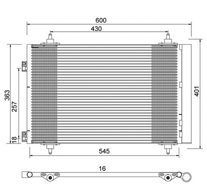 Condenseur, climatisation PowerMax 7110105