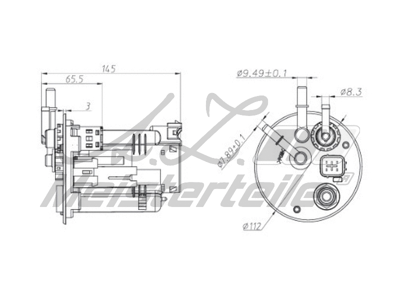 Filtre à carburant A.Z. Meisterteile AZMT-41-020-1461