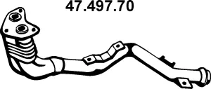 Tuyau d'échappement EBERSPÄCHER 47.497.70