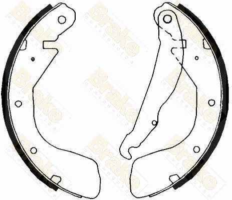 Jeu de mâchoires de frein Brake ENGINEERING SH2369