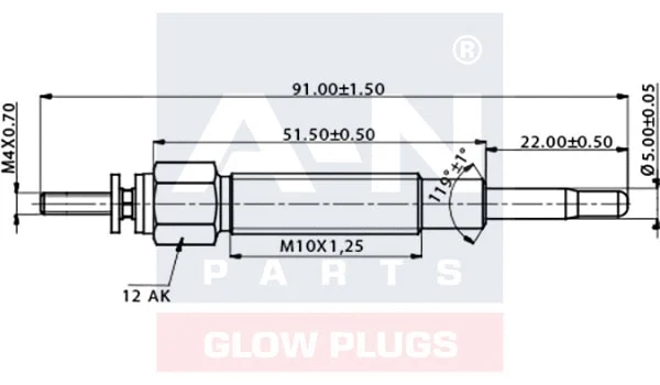 Bougie de préchauffage A-N PARTS A-N092194