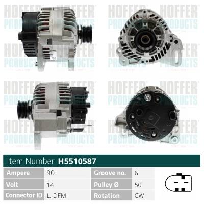 Alternateur HOFFER H5510587