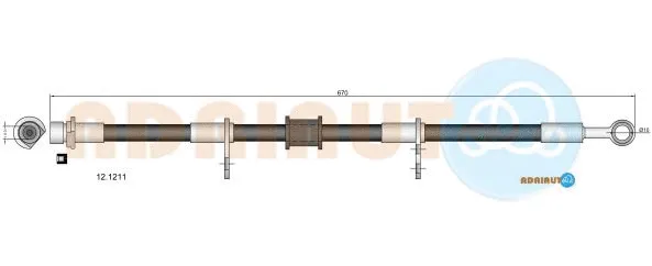 Flexible de frein ADRIAUTO 12.1211