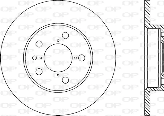 Disque de frein OPEN PARTS BDR1662.10