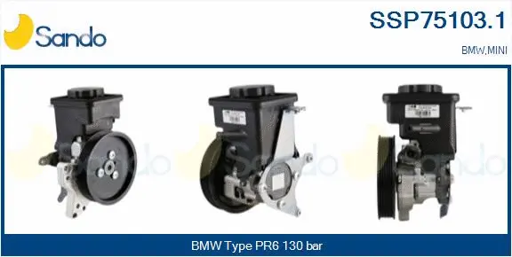 Pompe hydraulique, direction SANDO SSP75103.1