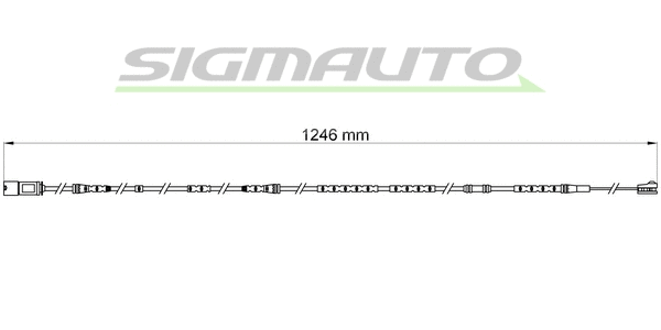 Contact d'avertissement, usure des plaquettes de frein SIGMAUTO WI0697