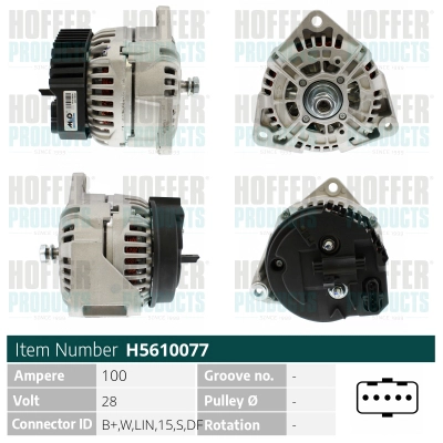 Alternateur HOFFER H5610077