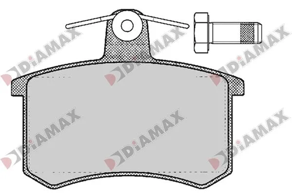 Kit de plaquettes de frein, frein à disque DIAMAX N09789