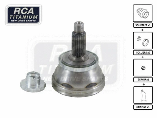 Jeu de joints, arbre de transmission RCA FRANCE SK02