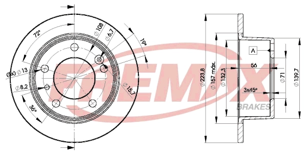 Disque de frein FREMAX BD-2062