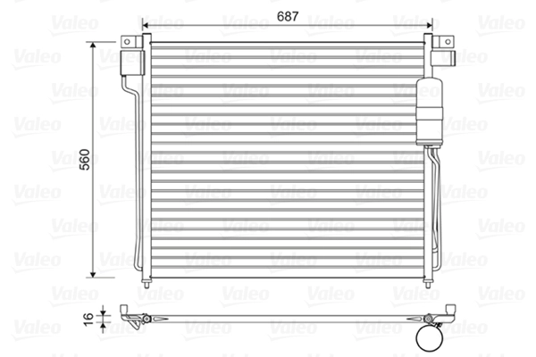 Condenseur, climatisation VALEO 814483