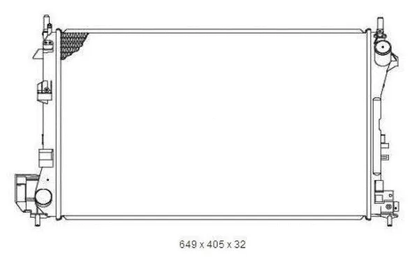Radiateur, refroidissement du moteur ORDONEZ 2065019