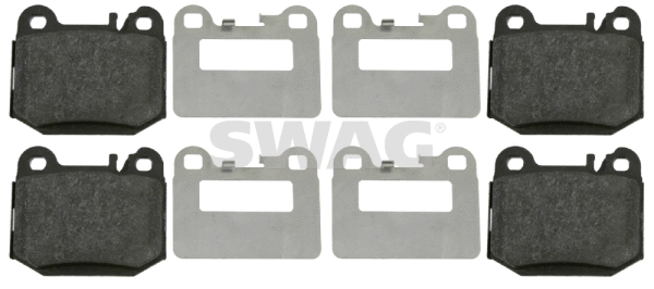 Kit de plaquettes de frein, frein à disque SWAG 10 91 6437
