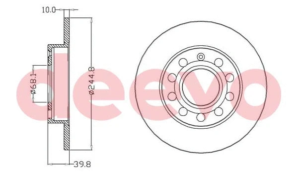 Disque de frein DEEVO BD13820