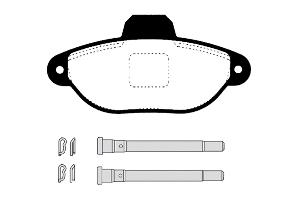 Kit de plaquettes de frein, frein à disque RAICAM RA.0446.9