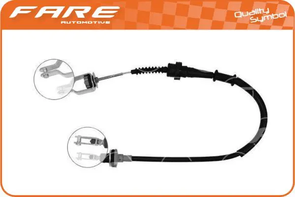 Tirette à câble, commande d'embrayage FARE-CO 24387