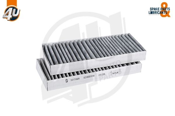 Filtre, air de l'habitacle 4U Autoparts 33170MR