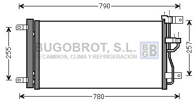 Condenseur, climatisation BUGOBROT 62-OL5612