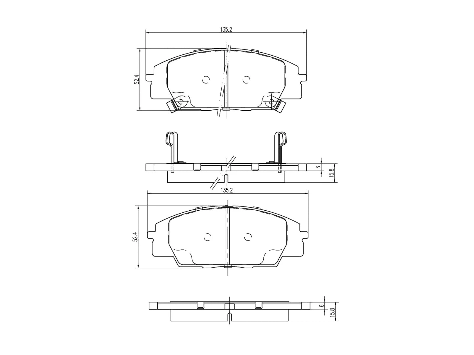 Kit de plaquettes de frein, frein à disque A.Z. Meisterteile AZMT-44-022-1103