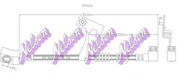 Flexible de frein KAWE H5064