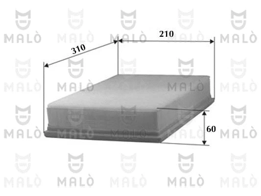 Filtre à air AKRON-MALÒ 1500167