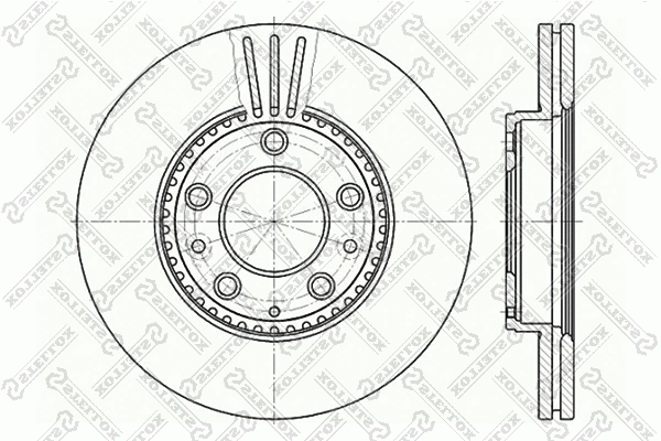 Disque de frein STELLOX 6020-3245V-SX