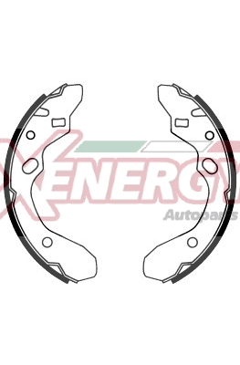 Jeu de mâchoires de frein AP XENERGY X50238