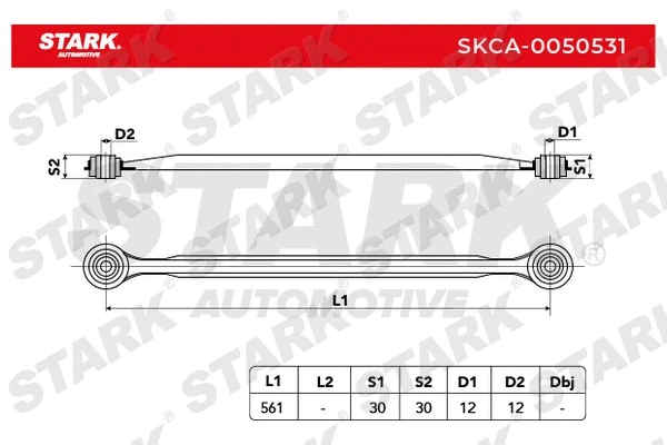 Bras de liaison, suspension de roue Stark SKCA-0050531