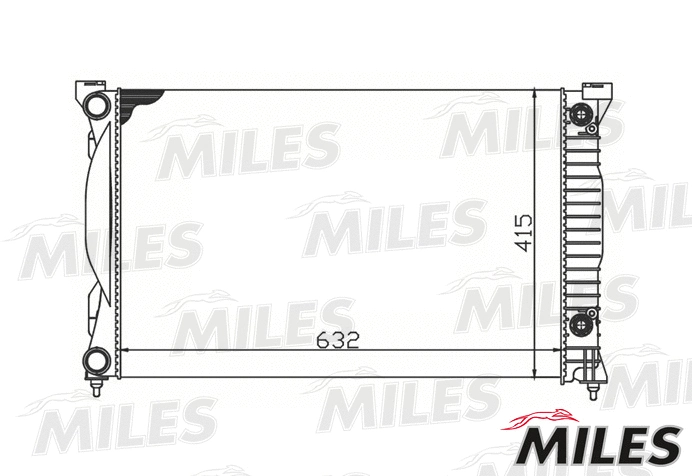 Radiateur, refroidissement du moteur MILES ACRM115