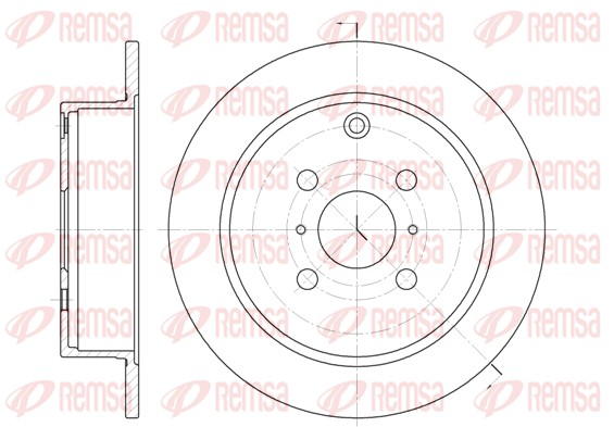 Disque de frein REMSA 6805.00