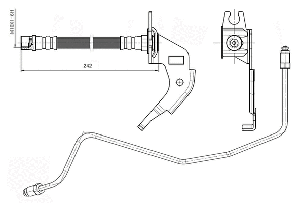 Flexible de frein National NBH6070