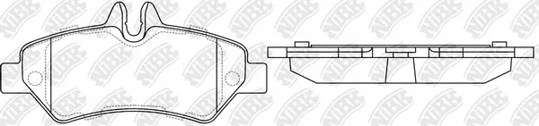 Kit de plaquettes de frein, frein à disque NiBK PN0412