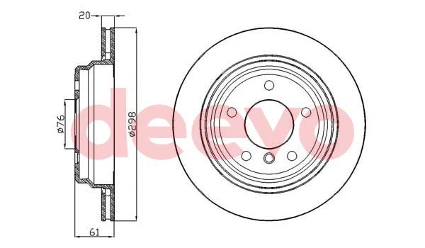 Disque de frein DEEVO BD32880