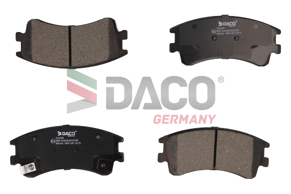 Kit de plaquettes de frein, frein à disque DACO Germany 323240