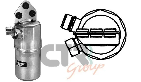 Filtre déshydratant, climatisation CTR 1211458