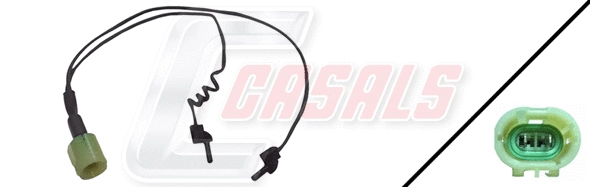 Contact d'avertissement, usure des plaquettes de frein CASALS 50087