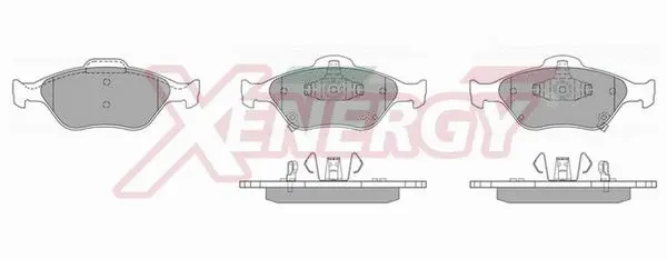 Kit de plaquettes de frein, frein à disque AP XENERGY X40741