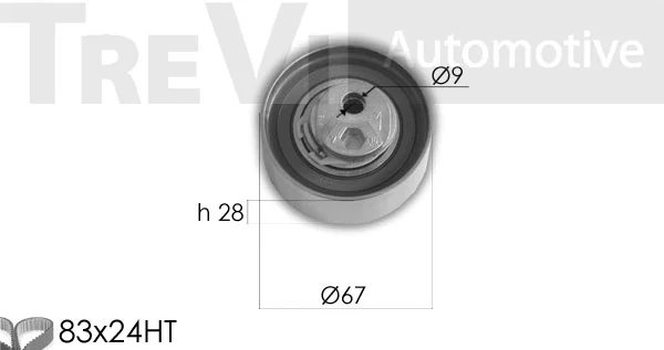 Kit de courroie crantée TREVI AUTOMOTIVE KD1299