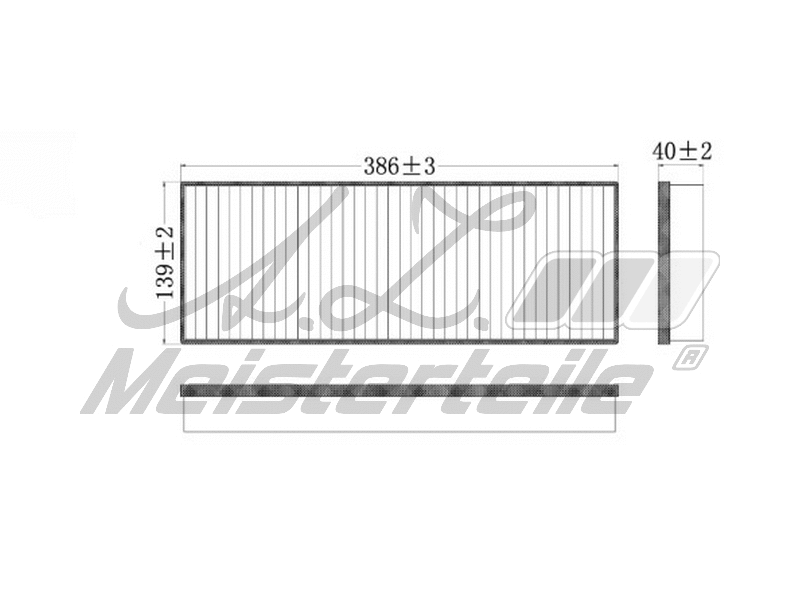 Filtre, air de l'habitacle A.Z. Meisterteile AZMT-41-010-1590