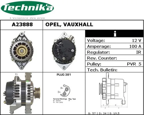 Alternateur Technika A23888