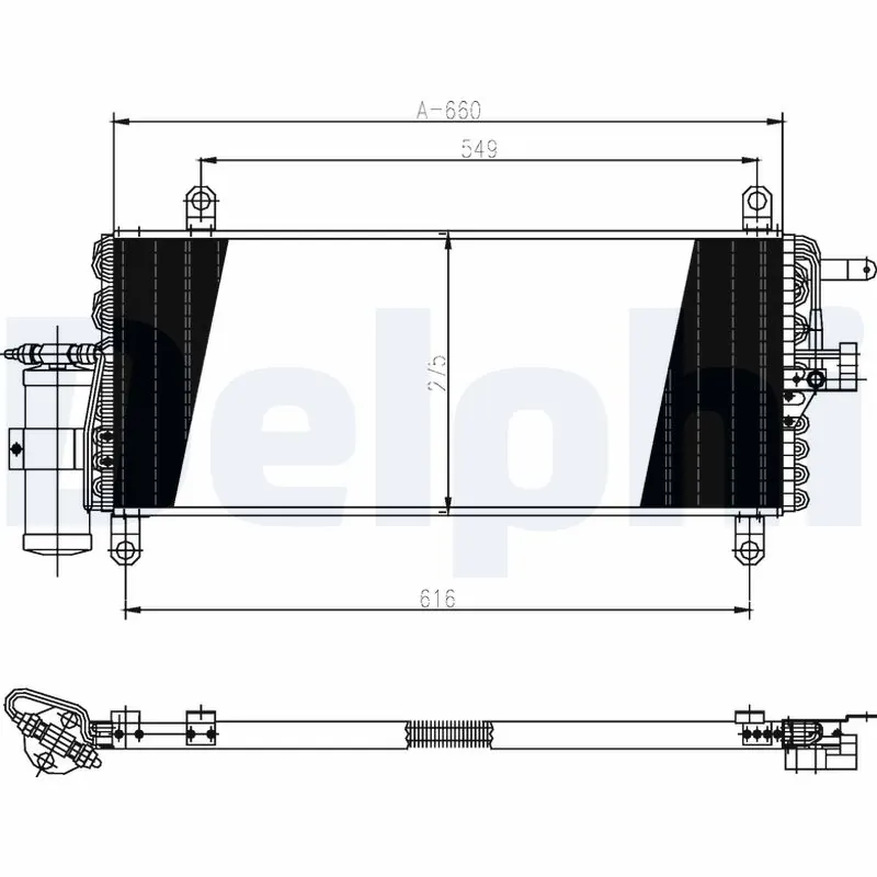 Condenseur, climatisation DELPHI TSP0225147