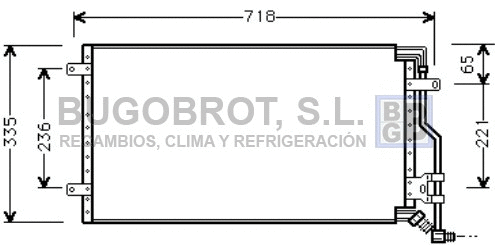 Condenseur, climatisation BUGOBROT 62-FT5175