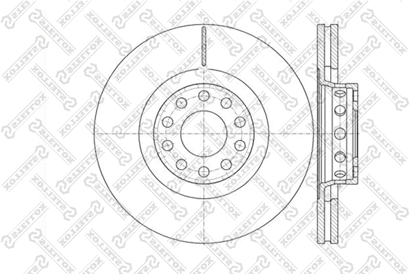 Disque de frein STELLOX 6020-4791V-SX