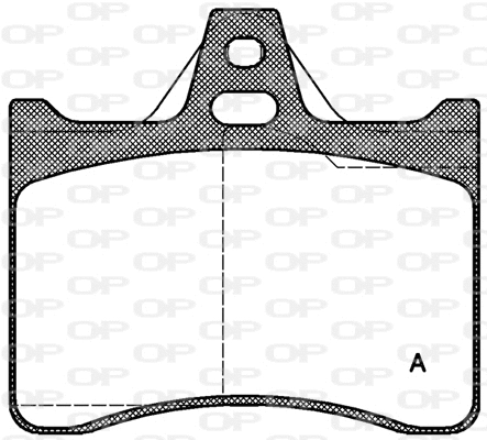 Kit de plaquettes de frein, frein à disque OPEN PARTS BPA0088.10