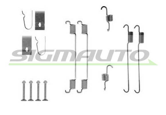 Kit d'accessoires, mâchoire de frein SIGMAUTO SK0007